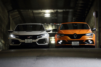 新開発のエンジンを搭載し、互いにパワーアップを図った2台。後輪操舵を得たルノーと、トルクベクタリングを採用したホンダ、それぞれがもたらす操縦感覚の違いはどのようなものだったのでしょうか。（photo：北畠主税）