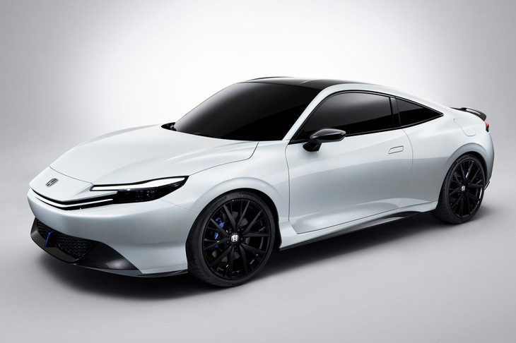 2025年秋に発売される新型「ホンダ・プレリュード」。最新のハイブリッドシステムとともに「S＋ Shift」と呼ばれる疑似変速機構を搭載する。