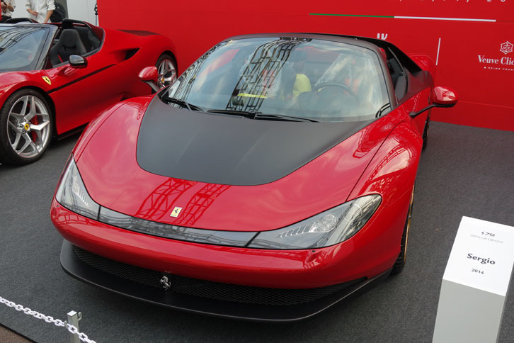 現代におけるフェラーリの「フォーリ・セリエ」シリーズの第1弾である「セルジオ」。2014年に世界で6台のみが販売された。