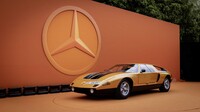 元ネタといえる「C111」もステージに展示された。こちらは1960～1970年代にかけて数台が発表されたコンセプトモデルだ。