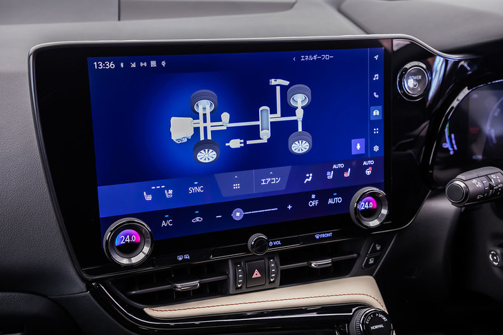 NX450h＋“バージョンL”（エネルギーフローモニター）