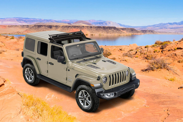 ジープ・ラングラー リミテッドエディション ウィズ サンライダーフリップトップ フォー ハードトップ