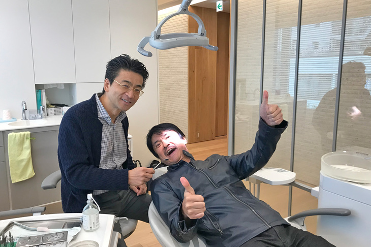 JR西八王子駅前「きぬた歯科」インプラントセンターにて。