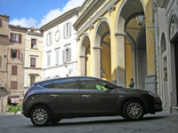 3代目「ランチア・デルタ」。2008年にシエナ旧市街で撮影。