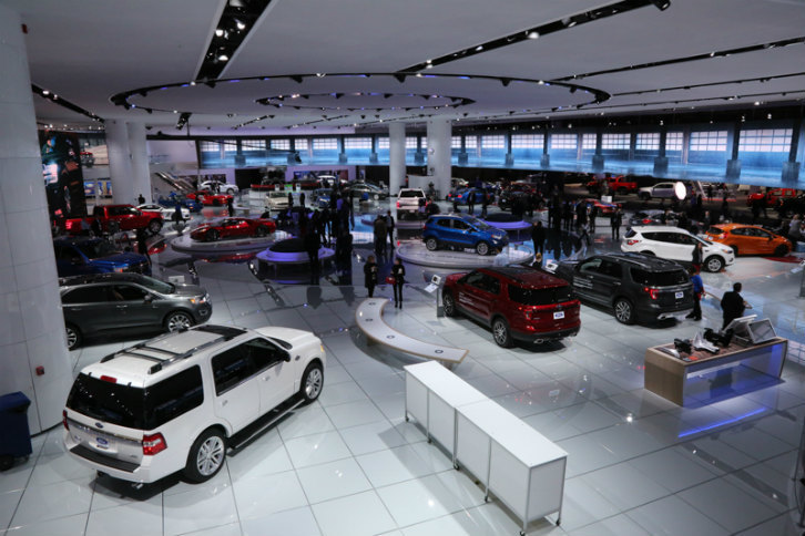 フォードブースの様子。