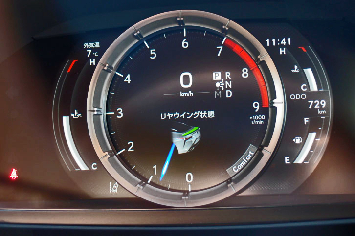 レクサスLC500（メーターパネル）