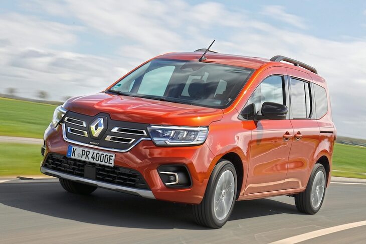 「ルノー・カングーE-TECH」は容量45kWhの駆動用バッテリーと最高出力122PS／最大トルク245N・mの駆動用モーター（前輪）を搭載した電気自動車だ。