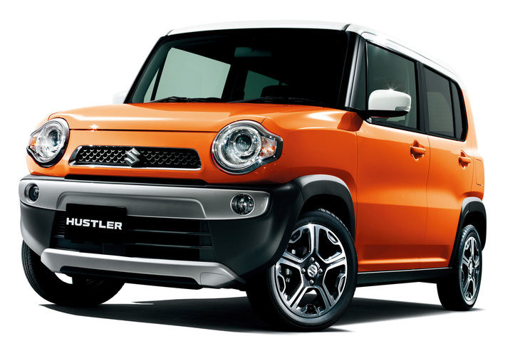 2013年のクリスマスイブに発表、翌年1月に発売された「スズキ・ハスラー」。スタイリッシュな軽クロスオーバーとして、今でも根強い人気を保っている。