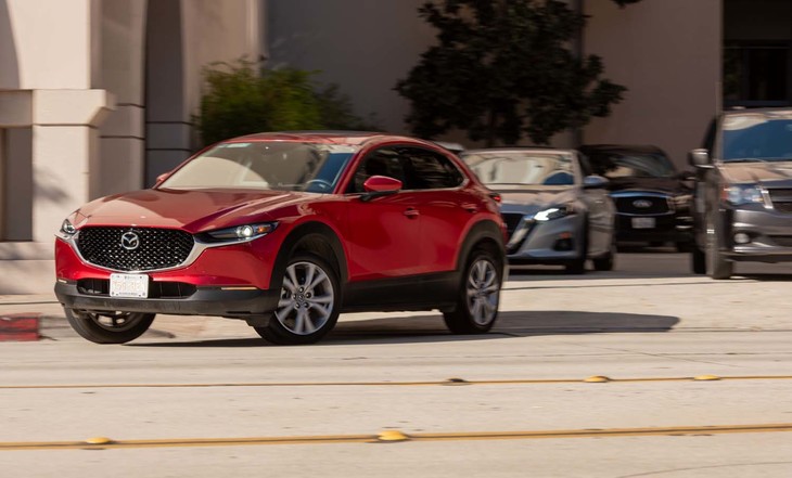 マツダの新型SUV「CX-30」にも試乗した。ただし、パワーユニットは国内ではラインナップされない2.5リッター。加速の違いが体感できた。