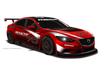 グランダムレースのGXクラスに参戦予定の「マツダ6」。