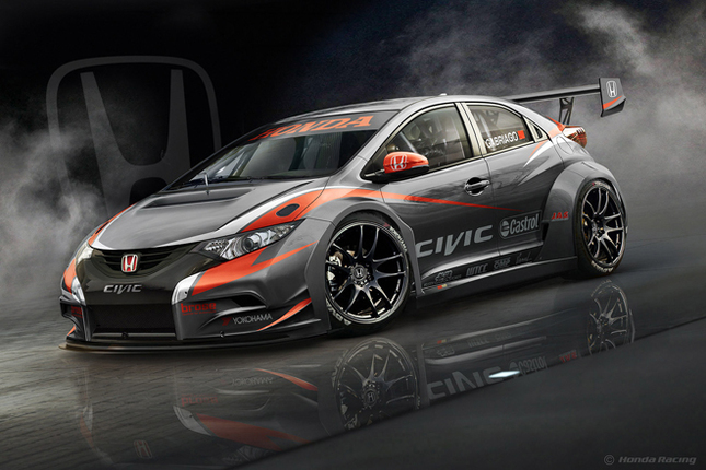 現在開発が進められている2014年シーズンのWTCC参戦車両「ホンダ・シビックWTCC」