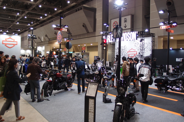 ハーレーダビッドソンのブース