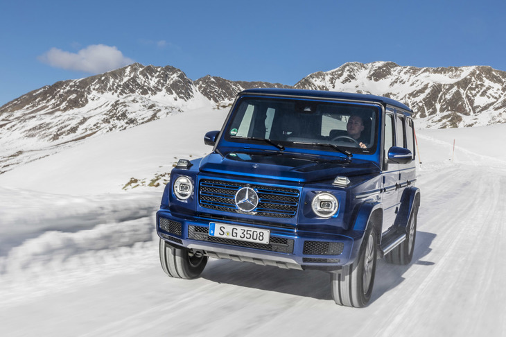 「OM656」と呼ばれる3リッター直6ディーゼルターボエンジンを搭載するメルセデス・ベンツの「G350d」。