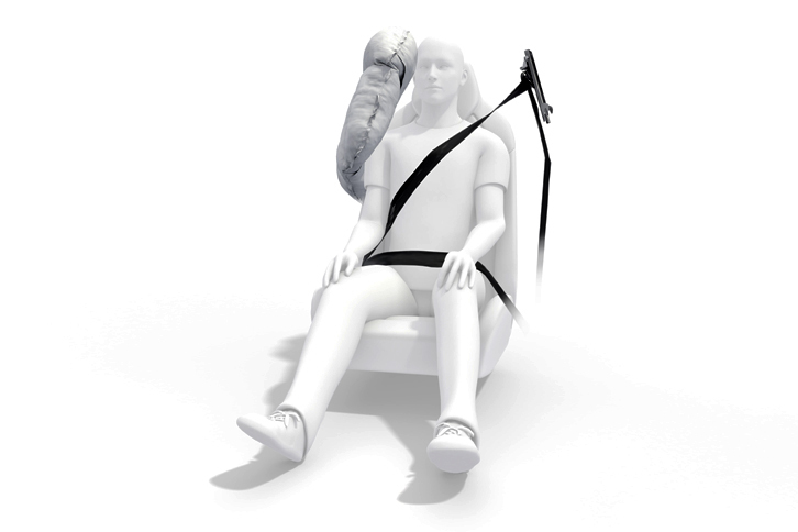 ZFの新型センターエアバッグ。