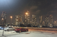 辰巳PAにて。軽すぎるステアリング問題についてはまた9月に！