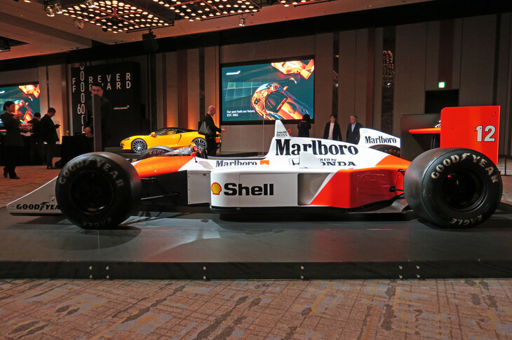 マクラーレンMP4/4 1988年ベルギーGP優勝車（サイド）