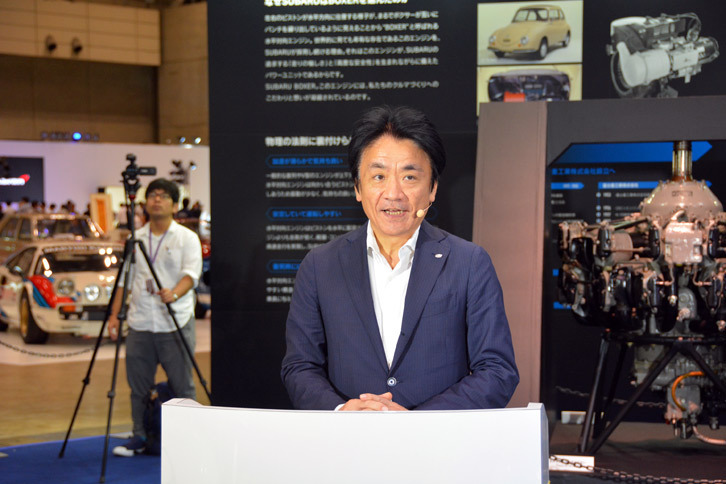 スバル国内営業本部マーケティング推進部担当部長の中村亜人氏。