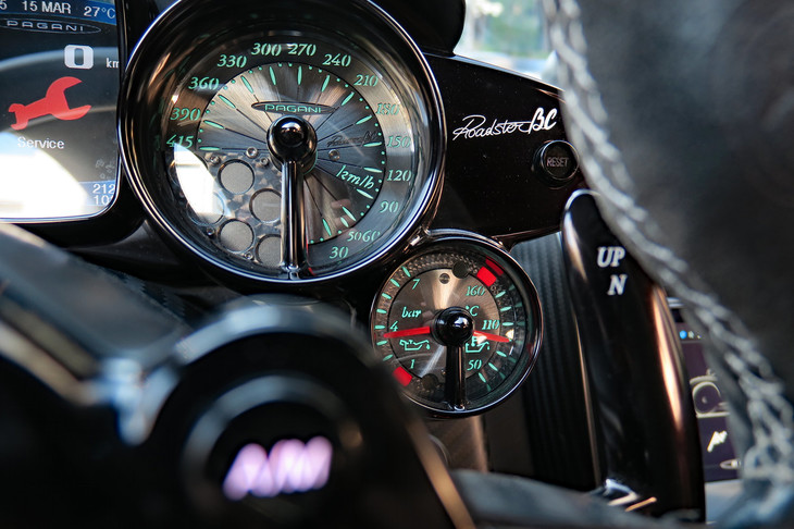 パガーニ・ウアイラ ロードスターBC（メーターパネル）