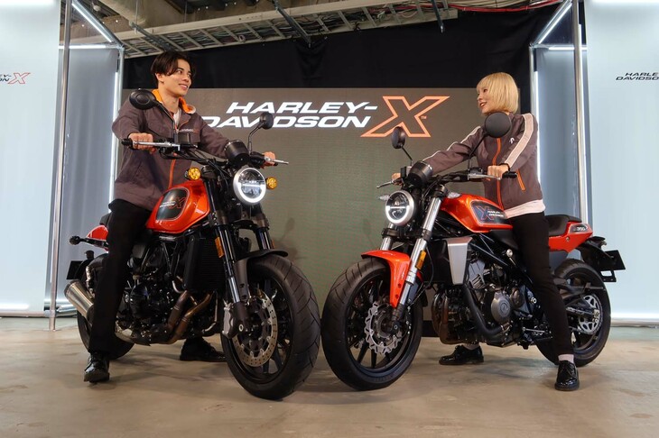 ハーレーダビッドソンX500（写真左）とX350（同右）