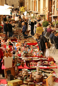 アレッツォのアンティーク市にて。2017年11月撮影。