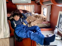 たっちょ2号。3歳からスキーで、昨シーズンからスノボに。