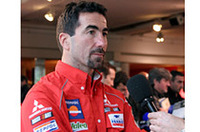 2連覇を狙う三菱のリュック・アルファン。