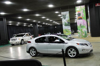 ミシガンホールのエコカー屋内試乗会。