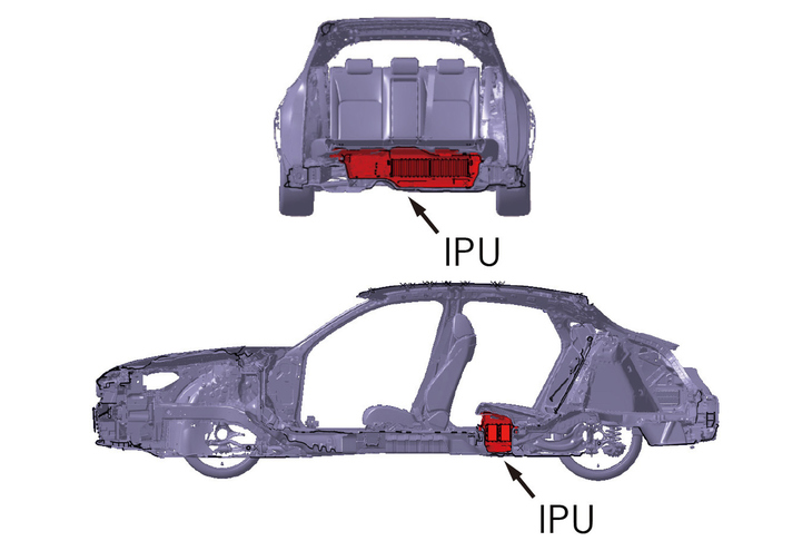 後席下にバッテリー（IPU）を搭載したことで重心高が下がり、車体剛性もアップ。これにより走行時の安定性が向上しているという。