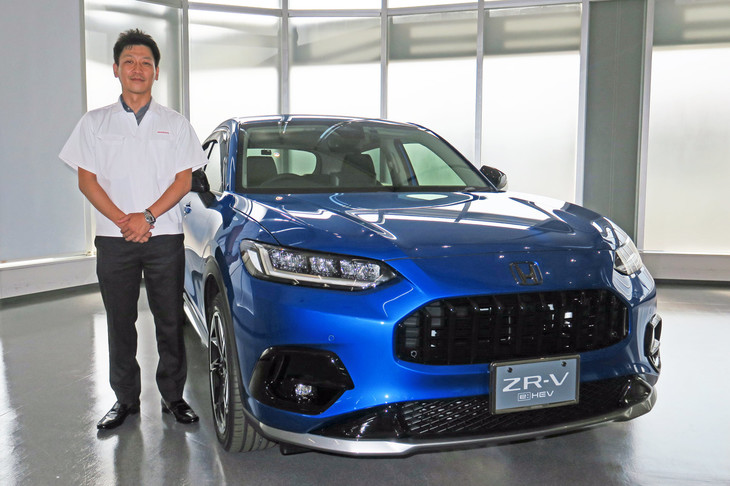 新型「ZR-V」の用品を手がけたホンダアクセス商品企画部YPLブロックの苗代圭一郎さん。