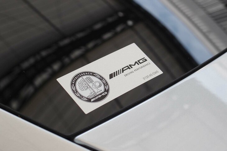 メルセデスAMG EQS53 4MATIC＋（リアガラスに添えられたステッカー）