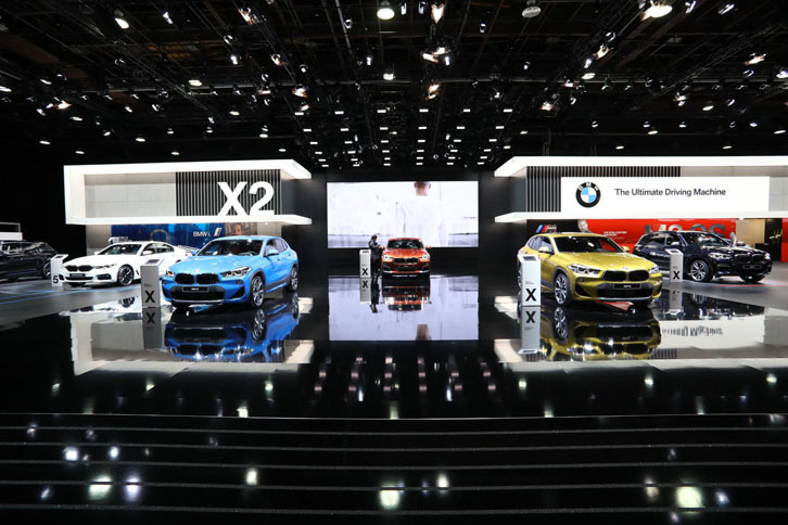 BMWブースの様子。