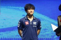 ポイントランキングトップのマックス・フェルスタッペン以上に、コメントのたびに拍手と歓声に包まれていた、アルファタウリ・ホンダRBPTの角田裕毅。ポイント獲得だけでなく、表彰台も目指したいと抱負を述べた。