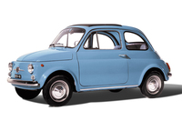 今回の特別限定車のイメージ元となっている、2代目「フィアット500」。1957年に誕生し、20年にわたって生産された。
    