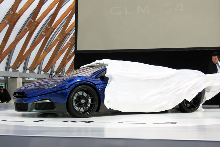 いよいよアンベールされる「GLM G4」。