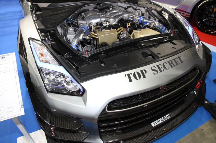 トップシークレットの「スーパーGT-R 1100」。VR38DETTエンジンは最高出力1111PSを発生。