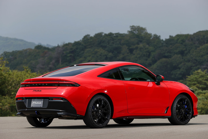 新型「プレリュード」のボディーサイズは全長×全幅×全高＝4515×1880×1355mm、ホイールベースは2605mm。