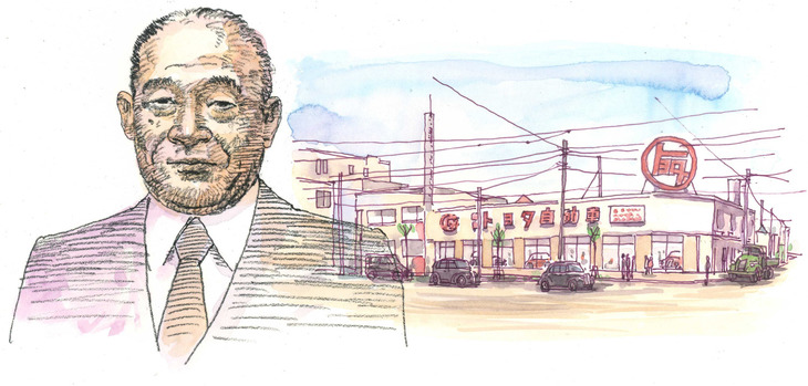 トヨタ自動車販売の神谷正太郎社長。日本GMの副支配人だった時代に豊田喜一郎に請われ、豊田自動織機製作所（後のトヨタ自動車）に転職。マーケティングに関する慧眼（けいがん）から、「販売の神様」と呼ばれた。