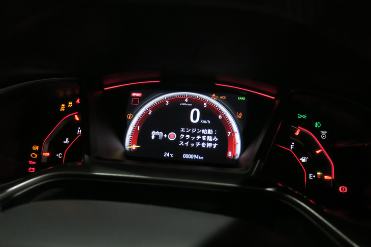 ホンダ・シビック タイプR（メーター）