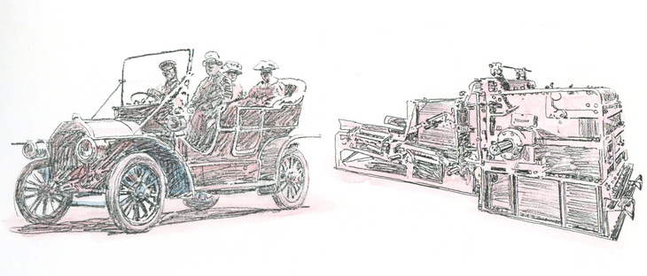 自動変速機を初めて製作したのは、粉砕機や攪拌（かくはん）機などを製造していた、米スターテバント社のトーマス・J・スターテバントだった。