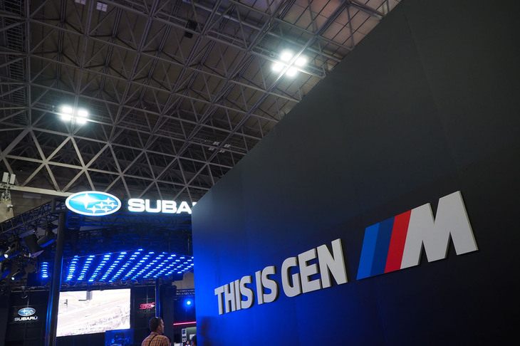 BMWブースの様子。