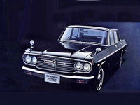 「トヨペット・クラウン スーパーデラックス」。2代目クラウンの末期に加えられた最高級グレード。2リッター直6 SOHCを搭載し、当時は珍しかったパワーウィンドウや前輪ディスクブレーキなどを標準装備する。