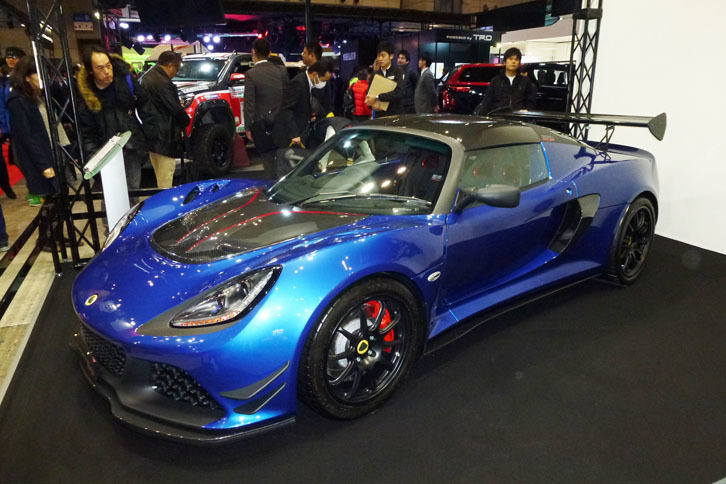 東京オートサロン2018に展示された「ロータス・エキシージ カップ380」。