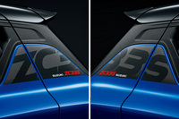 Cピラーの「ZC33S」と大書きされたデカールは、左右でデザインが異なる“続き文字”になっている。