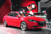 盾のグリルが付けばアルファ・ロメオにも見える（？）「クライスラー・ダート」。ベースがアルファ・ロメオだから当たり前か。