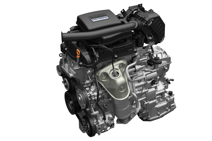 最高出力58PS、最大トルク65N・mを発生する自然吸気エンジン。力強い走りと、従来比7％アップの燃費性能、平成30年排ガス基準75％低減レベルという優れた環境性能を実現している。（写真＝本田技研工業）
