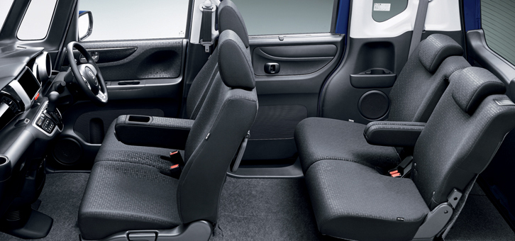 「N-BOXカスタム SSパッケージ」のインテリア。