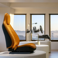 「ルーチェ」のインテリアは、米カリフォルニアの高層ビル「トランスアメリカ・ピラミッド」にて、各コンポーネントを展示するかたちで初公開された。