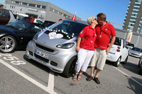 ドイツのスマート愛好会「ライン-ルール・スマート」のビルギットさんとグイドさんは、イベントの1週間前に結婚したばかり。