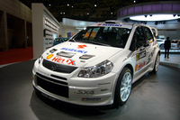 WRC第13戦コルシカラリーで初デビューし31位で完走した「SX4WRC」も展示された。