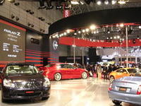 日産ブースの様子。